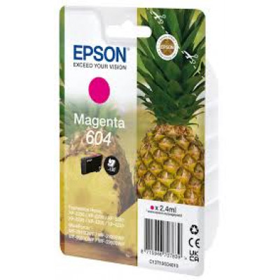 Epson 604 - 2.4 ml - magenta - original - blister with RF/acoustic alarm - ink cartridge - for Expression Home XP-2200, 2205, 3200, 3205, 4200, 4205